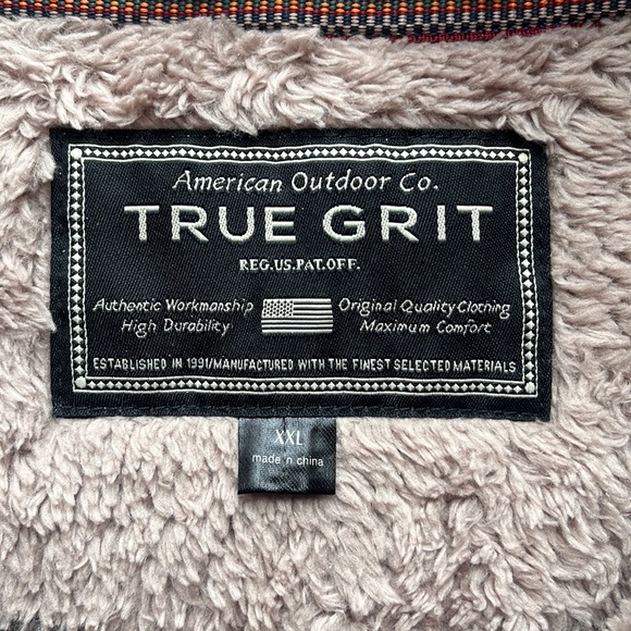 True Grit Men's Herringbone Fleece 1/4 Zip Pullover Size XXL - Picture 6 of 11